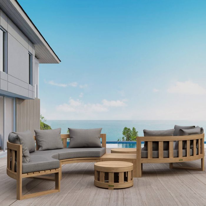 Anderson Teak SET-814 Circular Modular Deep Seating Set - Luxurious Dwelling - Your Luxury Home Product Experts