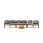 Anderson Teak SET-814 Circular Modular Deep Seating Set - Image 2