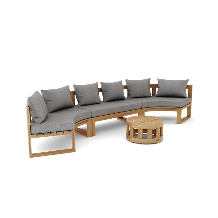 Anderson Teak SET-814 Circular Modular Deep Seating Set - Image 3