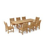 Anderson Teak Bahama Sahara 9-Pieces 8' Rectangular Dining Set - Luxurious Dwelling - Your Luxury Home Product Experts