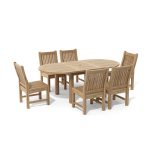 Anderson Teak Bahama Sahara 7-Pieces 8' Rectangular Dining Set - Luxurious Dwelling - Your Luxury Home Product Experts