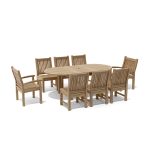 Anderson Teak Bahama Sahara 9-Pieces 78" Oval Dining Set - Luxurious Dwelling - Your Luxury Home Product Experts