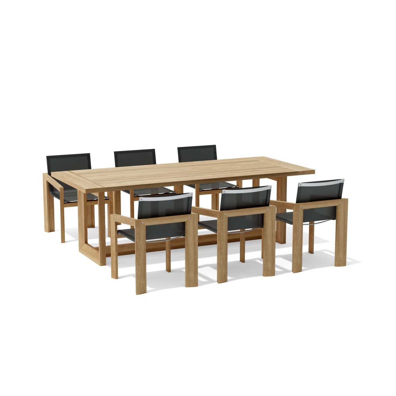 Anderson Teak SET-856 7-pc Smyrna Dining Table Set - Luxurious Dwelling - Your Luxury Home Product Experts