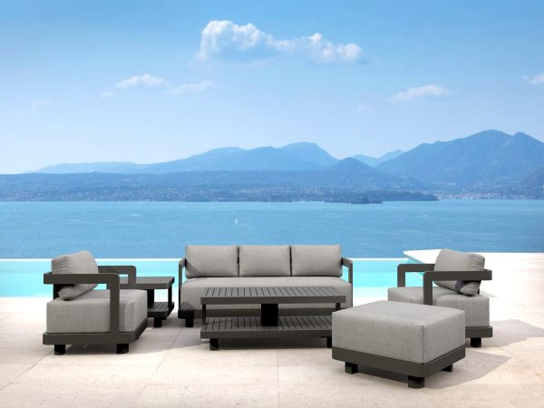 Anderson Teak SET-901-AL 6-pc Granada Aluminum Deep Seating - Image 1