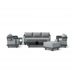 Anderson Teak SET-901-AL 6-pc Granada Aluminum Deep Seating - Image 2