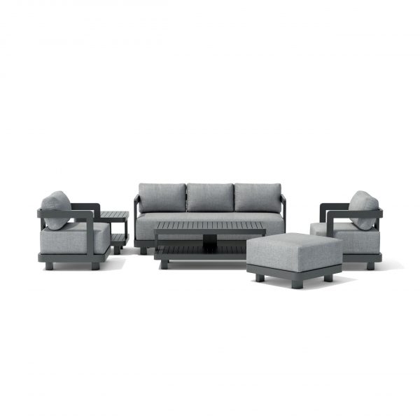 Anderson Teak SET-901-AL 6-pc Granada Aluminum Deep Seating - Image 2
