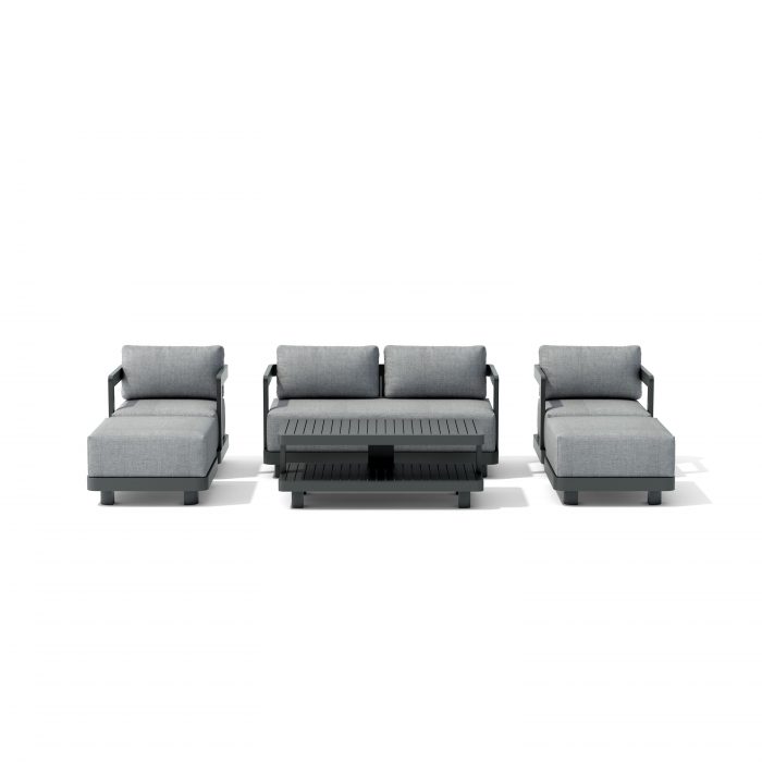 Anderson Teak SET-902-AL 6-pc Granada Aluminum Deep Seating - Image 2