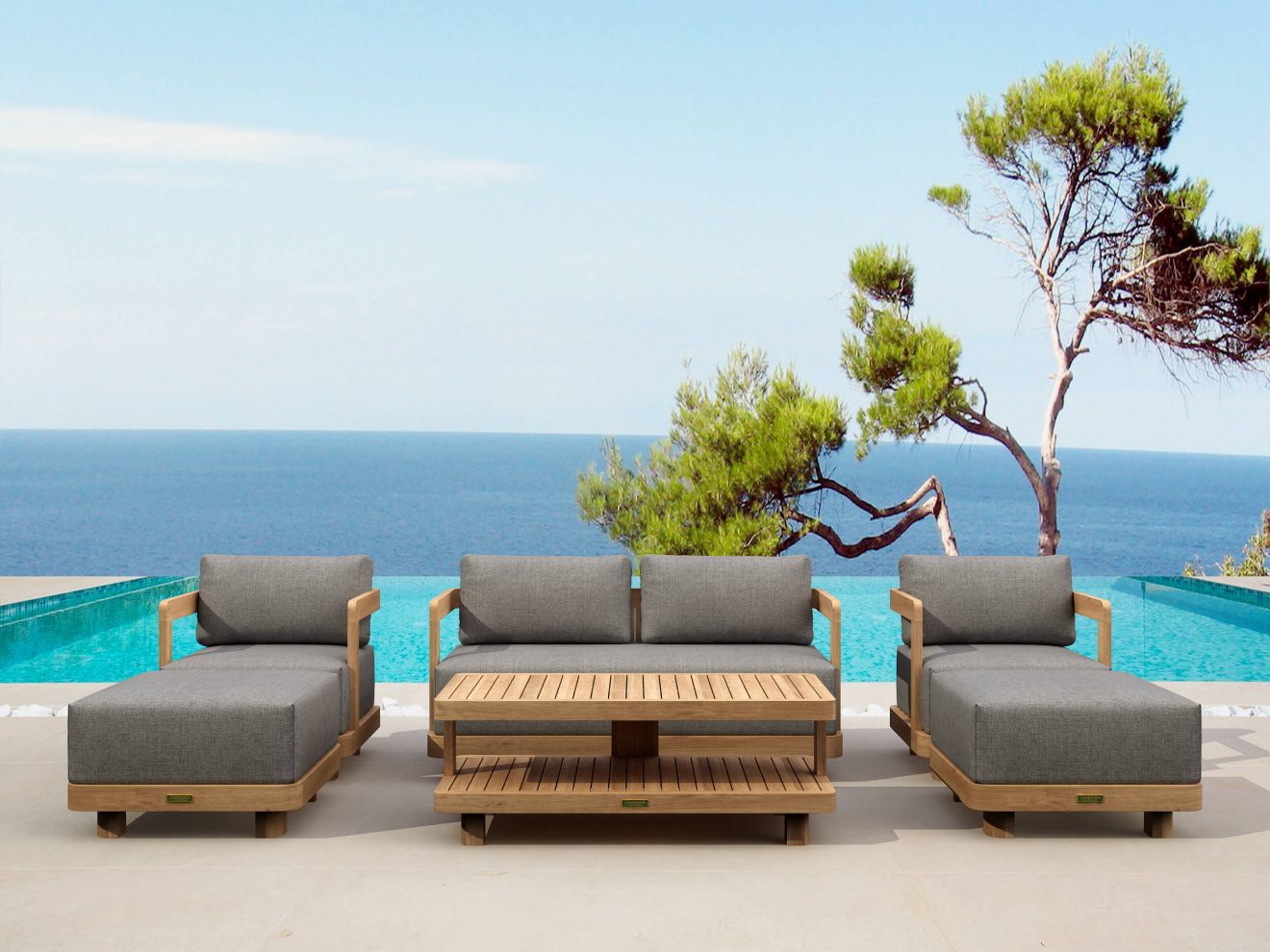 Anderson Teak SET-902 6-pc Granada Deep Seating - Luxurious Dwelling - Your Luxury Home Product Experts