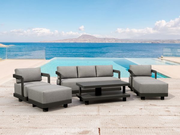Anderson Teak SET-903-AL 6-pc Granada Aluminum Deep Seating - Image 1
