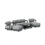 Anderson Teak SET-903-AL 6-pc Granada Aluminum Deep Seating - Image 3