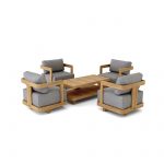 Anderson Teak SET-904 5-pc Granada Deep Seating - Luxurious Dwelling - Your Luxury Home Product Experts