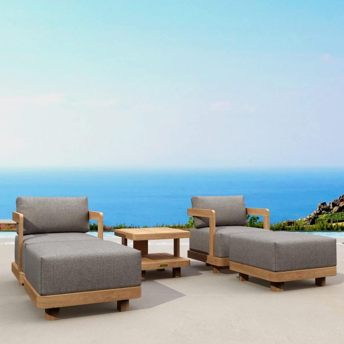 Anderson Teak SET-904 5-pc Granada Deep Seating - Luxurious Dwelling - Your Luxury Home Product Experts