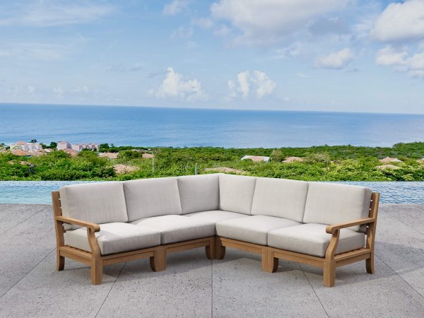 Anderson Teak Riviera Luxe 5-Pieces Modular Set - Image 1
