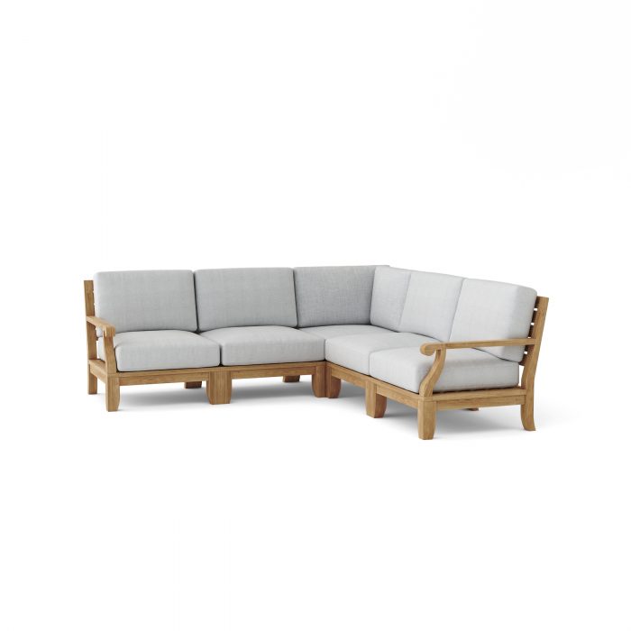 Anderson Teak Riviera Luxe 5-Pieces Modular Set - Image 2