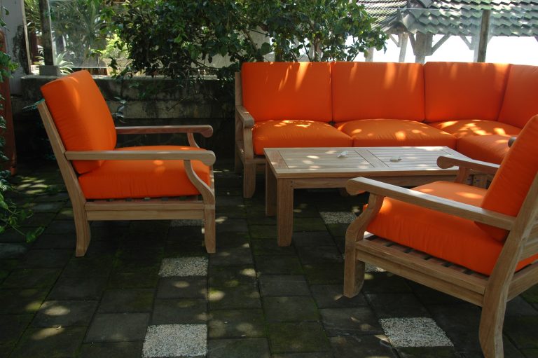 Anderson Teak Riviera Luxe 7-Pieces Modular Set With Rectangular Table A - Image 6