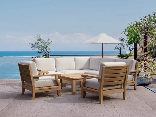 Anderson Teak Riviera Luxe 8-Pieces Modular Set - Image 1