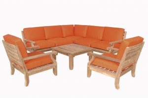 Anderson Teak Riviera Luxe 8-Pieces Modular Set - Luxurious Dwelling - Your Luxury Home Product Experts