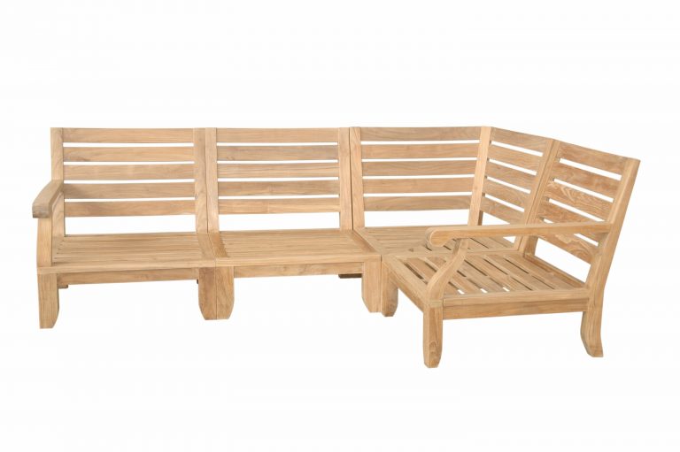 Anderson Teak Riviera Luxe 4-Pieces Modular Set - Image 3