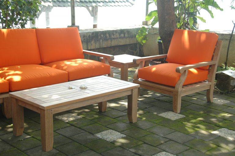 Anderson Teak Riviera Luxe 7-Pieces Modular Set With Rectangular Table B - Image 8