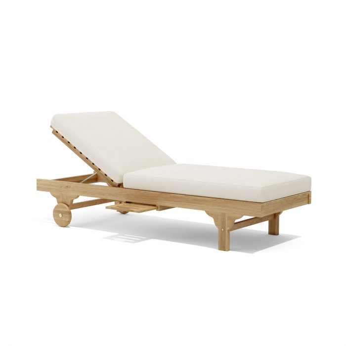 Anderson Teak Capri Sun Lounger Adjusted Back & Side Tray - Image 3