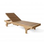 Anderson Teak Capri Sun Lounger Adjusted Back & Side Tray