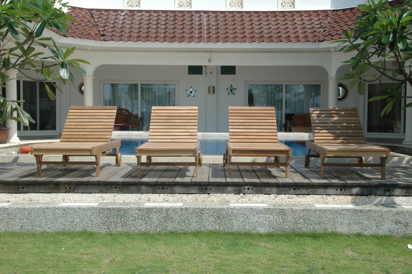 Anderson Teak Capri Sun Lounger 4-Pieces Set - Luxurious Dwelling - Your Luxury Home Product Experts