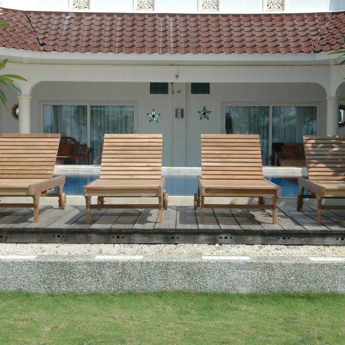 Anderson Teak Brianna Sun Lounger 4-Pieces Set - Luxurious Dwelling - Your Luxury Home Product Experts