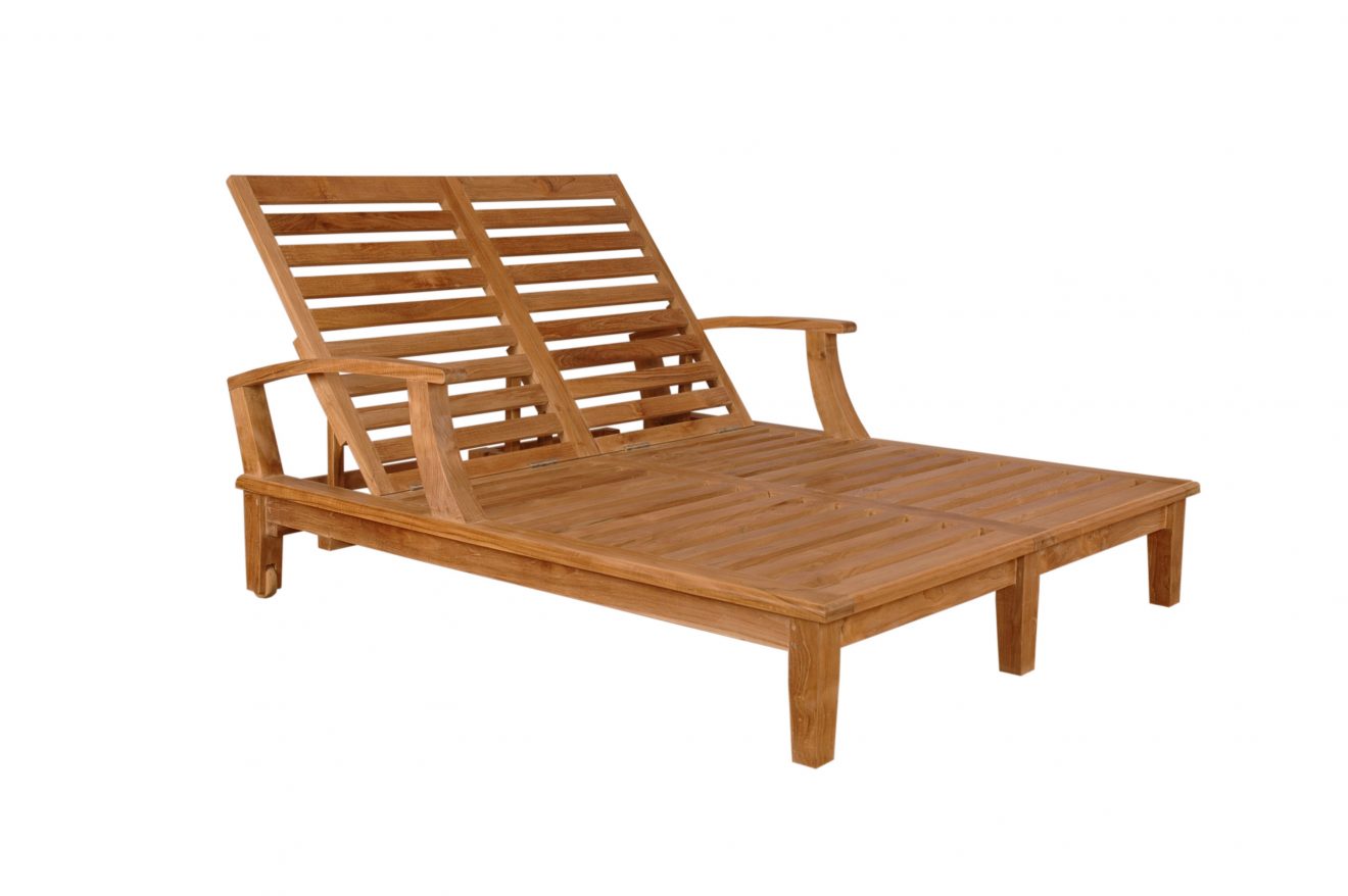 Anderson Teak Brianna Double Sun Lounger with Arm - Luxurious Dwelling - Your Luxury Home Product Experts