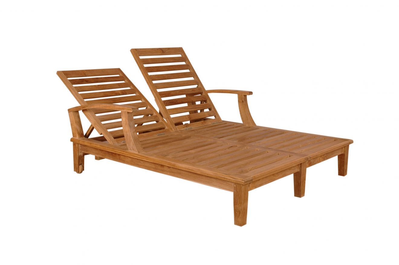 Anderson Teak Brianna Double Sun Lounger with Arm - Luxurious Dwelling - Your Luxury Home Product Experts