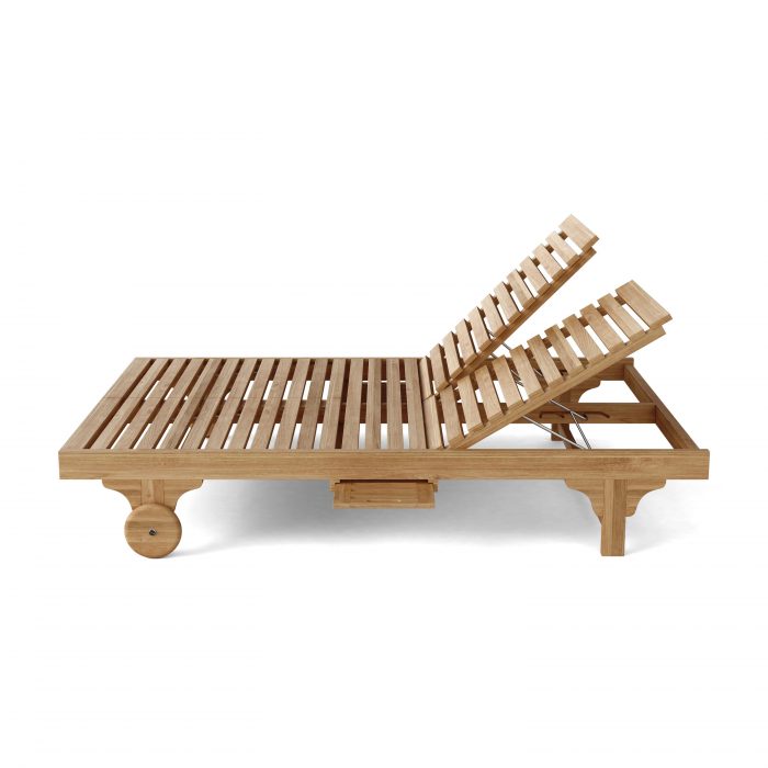 Anderson Teak Bel-Air Double Sun Lounger Double Back - Image 2