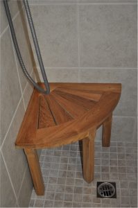 Anderson Teak Shower Stool Corner - Luxurious Dwelling - Your Luxury Home Product Experts