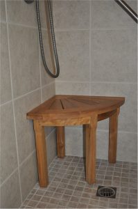 Anderson Teak Shower Stool Corner - Luxurious Dwelling - Your Luxury Home Product Experts