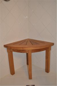 Anderson Teak Shower Stool Corner - Luxurious Dwelling - Your Luxury Home Product Experts