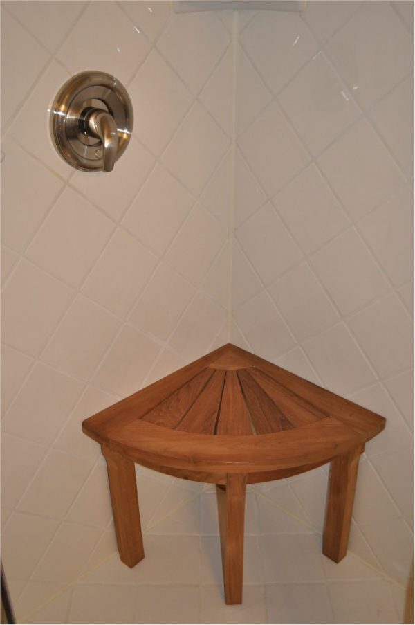 Anderson Teak Shower Stool Corner - Image 4