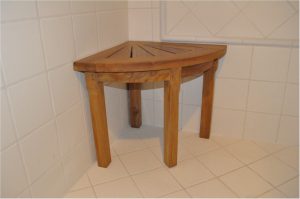 Anderson Teak Shower Stool Corner - Luxurious Dwelling - Your Luxury Home Product Experts