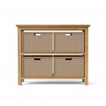 Anderson Teak Towel Console w/ 2 Shelves Table - Image 4
