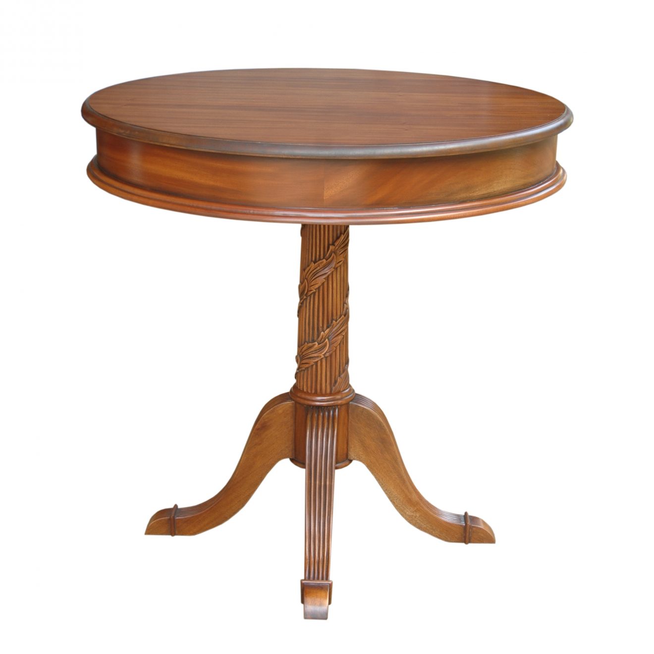 Anderson Teak Victorian Pedestal Side Table - Luxurious Dwelling - Your Luxury Home Product Experts