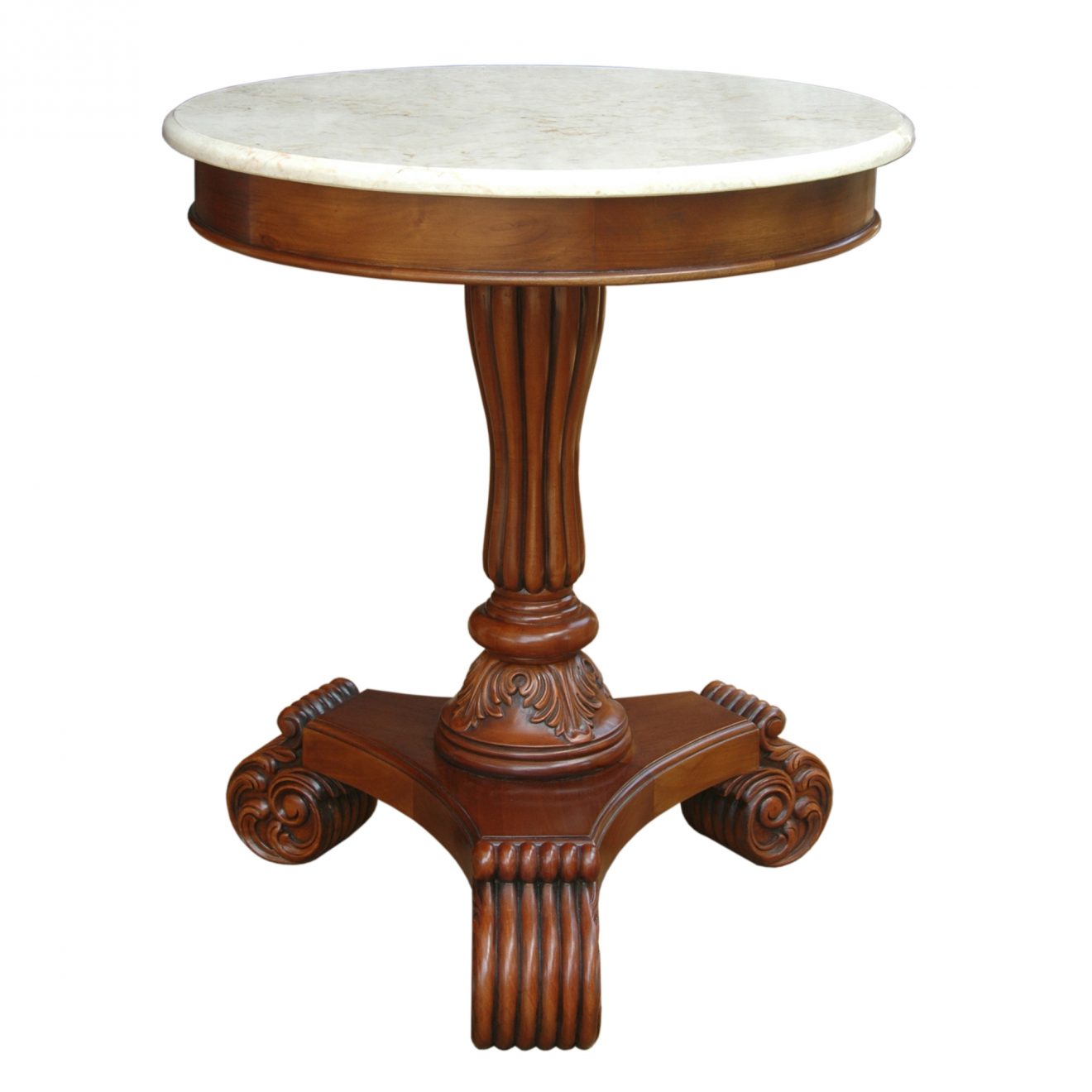 Anderson Teak Bella Side Table w/ Marble Top - Luxurious Dwelling - Your Luxury Home Product Experts