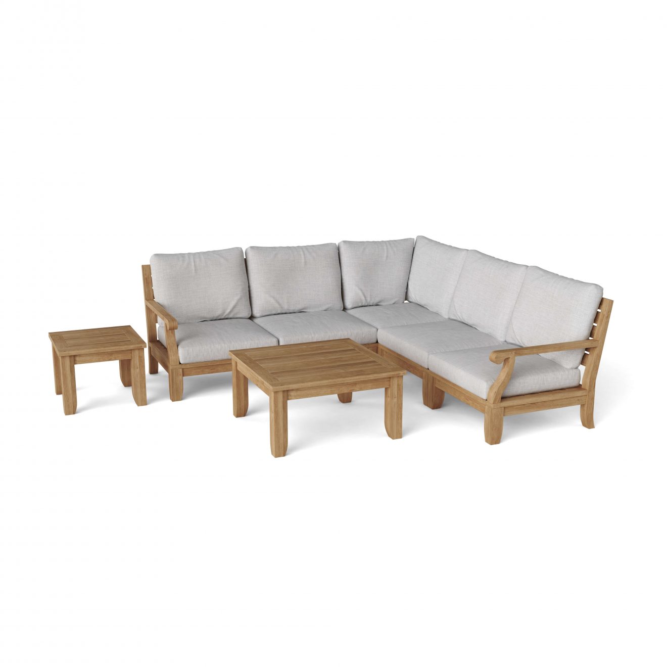 Anderson Teak Riviera Luxe 7-Pieces Modular Set with Square Tables - Luxurious Dwelling - Your Luxury Home Product Experts