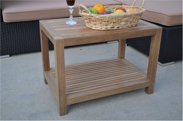 Anderson Teak Windsor Side Table 2-Tier - Image 1