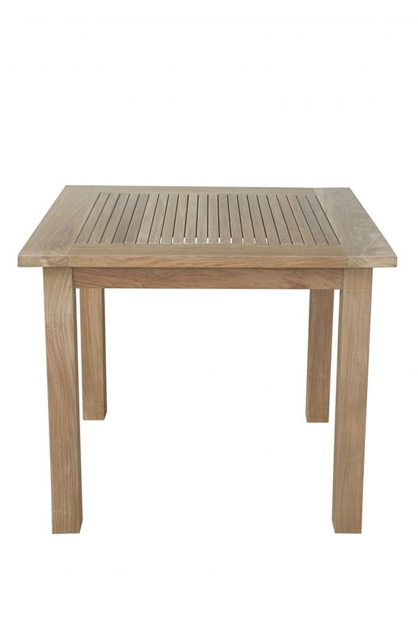 Anderson Teak Bahama 35" Square Table Small Slats - Image 1