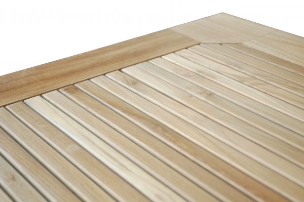 Anderson Teak 47" Windsor Square Small Slat Dining Table - Image 5
