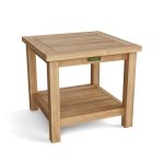 Anderson Teak 22" Square 2-Tier Side Table - Luxurious Dwelling - Your Luxury Home Product Experts