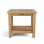 Anderson Teak 22" Square 2-Tier Side Table - Image 2