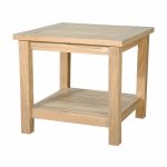 Anderson Teak 22" Square 2-Tier Side Table - Luxurious Dwelling - Your Luxury Home Product Experts