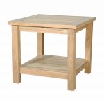 Anderson Teak 22" Square 2-Tier Side Table - Image 4