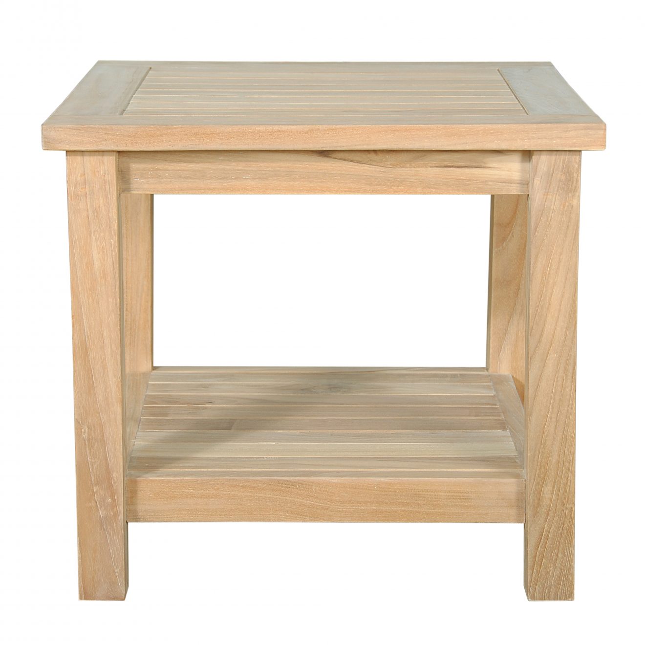 Anderson Teak 22" Square 2-Tier Side Table - Luxurious Dwelling - Your Luxury Home Product Experts