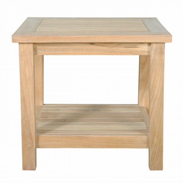 Anderson Teak 22" Square 2-Tier Side Table - Image 5