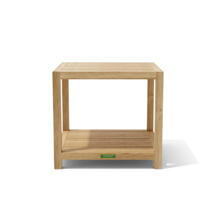 Anderson Teak Glenmore 22" Side Table w/ 1-Tier - Image 2