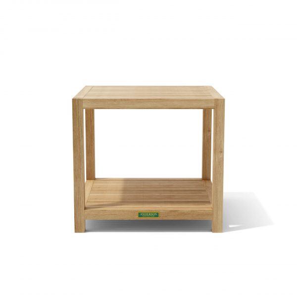 Anderson Teak Glenmore 22" Side Table w/ 1-Tier - Image 2